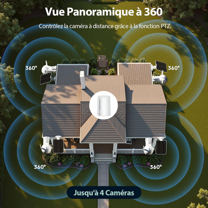 Sécurisez Votre Maison : Pack 4 Caméras HD - Sécurité Complète et Facile à Installer